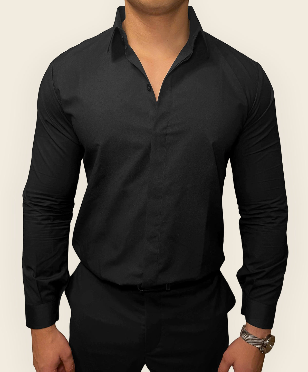 The Classic Shirt — Black view 1